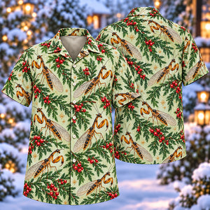 Christmas Amber Mantidfly Cypress Aloha Hawaiian Shirt