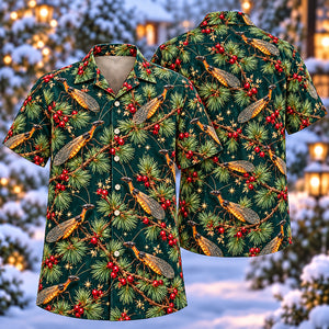 Christmas Amber Snakefly Larch Aloha Hawaiian Shirt