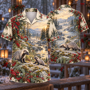 Christmas Grison Silver Stream Family Hawaiian Shirt