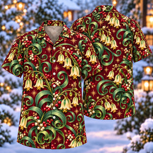Christmas Jade Corkscrew Albuca Wine Aloha Hawaiian Shirt