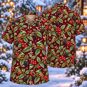 Christmas Jade Thorn Treehopper Bramble Wine Aloha Hawaiian Shirt