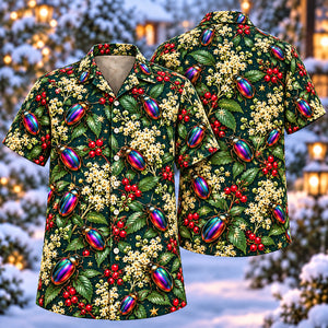 Christmas Rainbow Leaf Beetle Meadowsweet Aloha Hawaiian Shirt