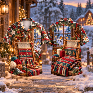 Christmas Weaver Winter Threads Print Hawaiian Shirt