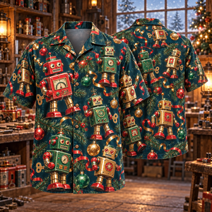 Christmas Toy Robots Hawaiian Shirt