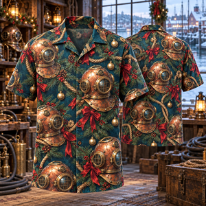 Christmas Diving Helmets Hawaiian Shirt