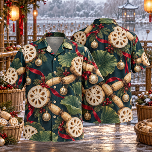 Christmas Lotus Roots Hawaiian Shirt