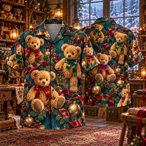 Christmas Teddy Bears Hawaiian Shirt