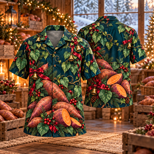 Christmas Sweet Potatoes Hawaiian Shirt