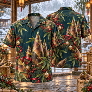 Christmas Bamboo Shoots Hawaiian Shirt