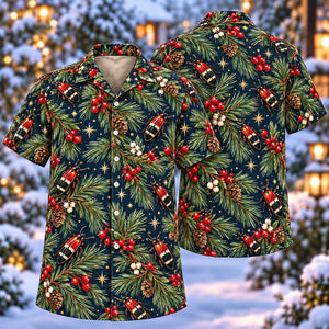 Christmas Ruby Ant Beetle Pine Aloha Hawaiian Shirt