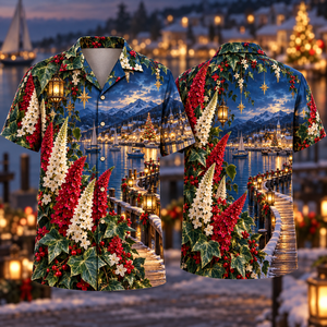 Christmas Ruby Veronica Ivory Star Emerald Ivy Sapphire Snowy Lantern Marina Hawaiian Shirt