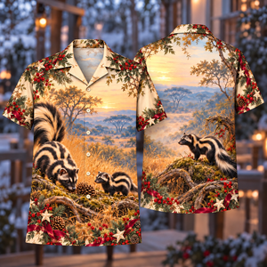 Christmas Zorilla Golden Dawn Family Hawaiian Shirt