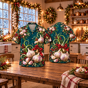 Christmas Garlic Hawaiian Shirt
