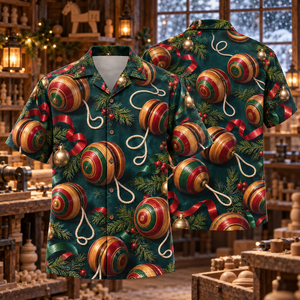 Christmas Wooden Yo-Yos Hawaiian Shirt