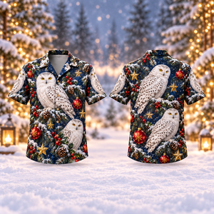 Christmas Owls Hawaiian Shirt