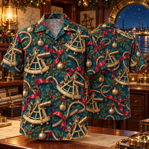 Christmas Sextants Hawaiian Shirt
