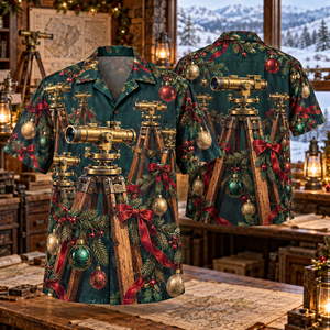 Christmas Surveying Levels Hawaiian Shirt