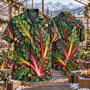 Christmas Swiss Chard Hawaiian Shirt